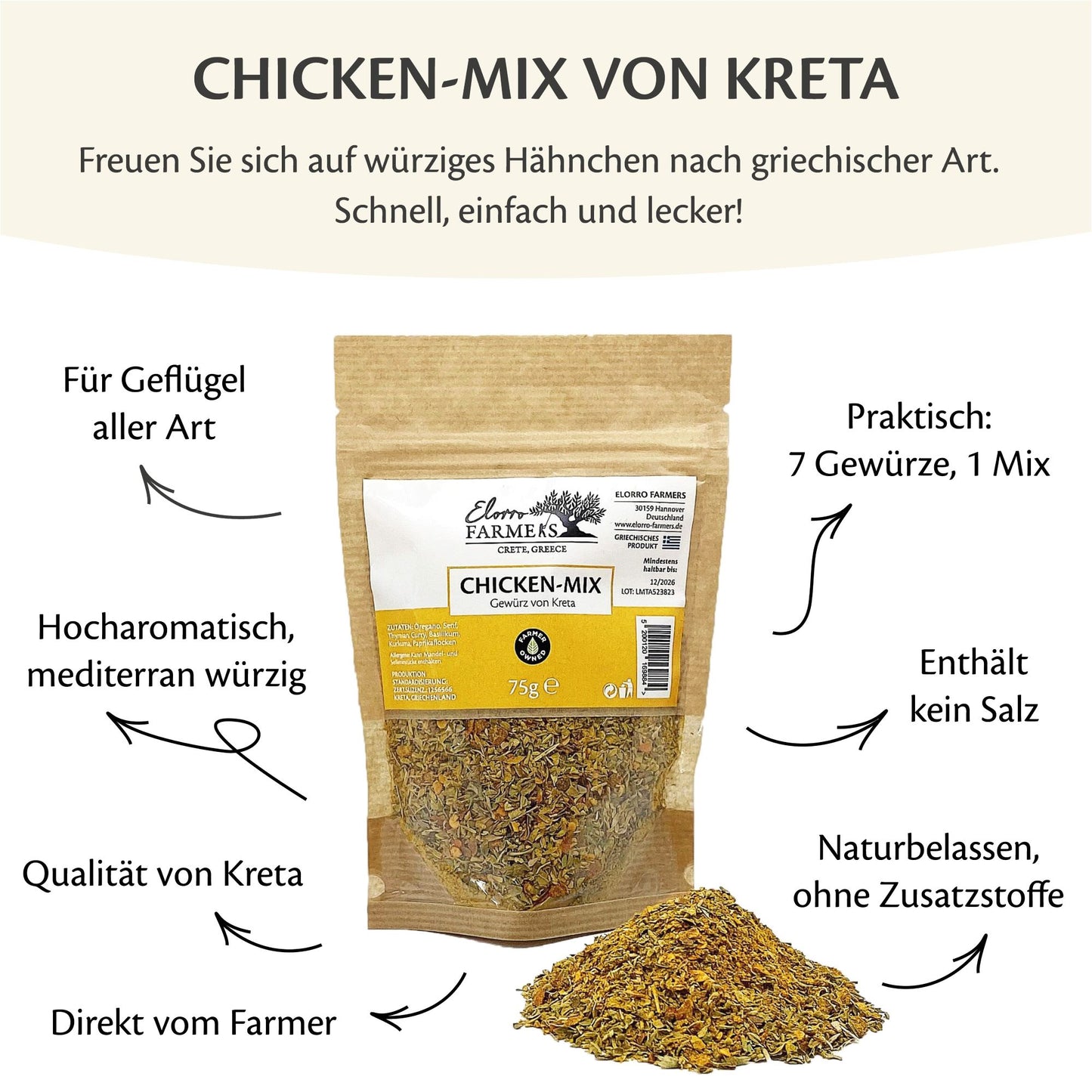 Hähnchengewürz kaufen Kreta