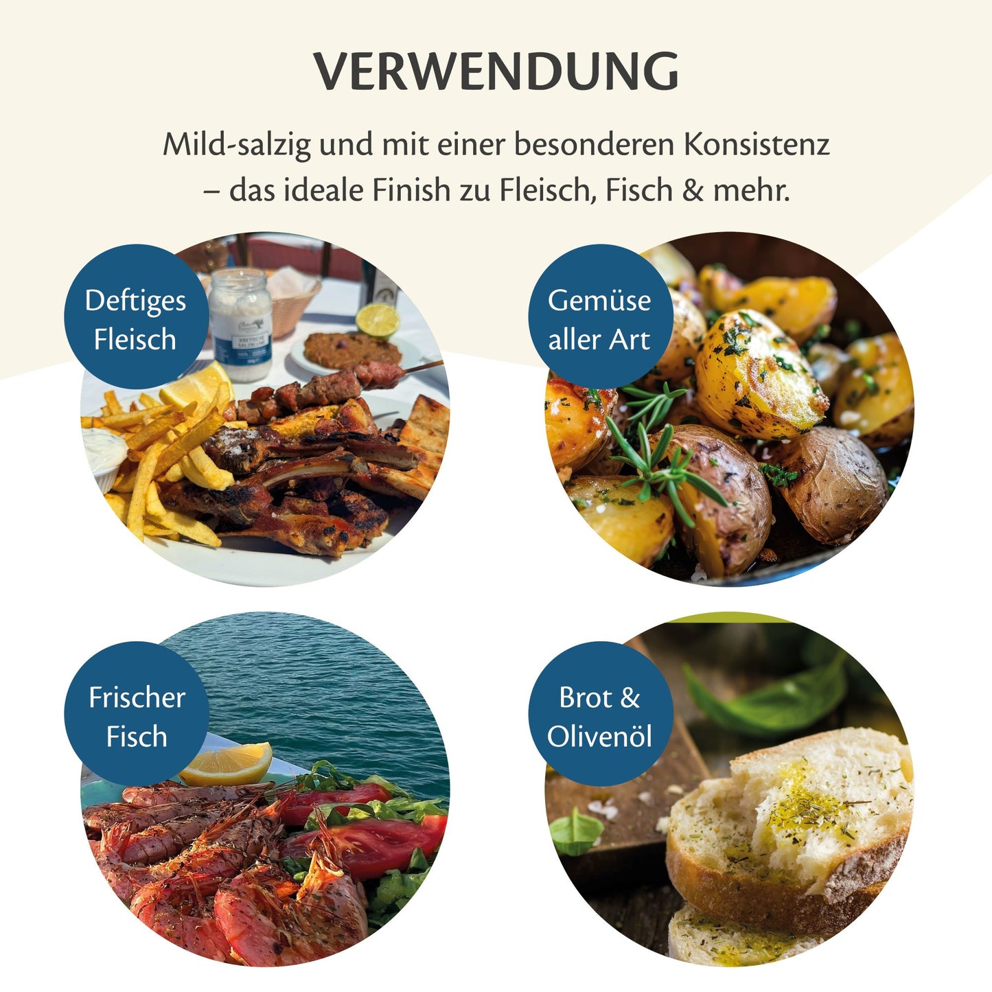 Verwendung Meersalz Geschmack