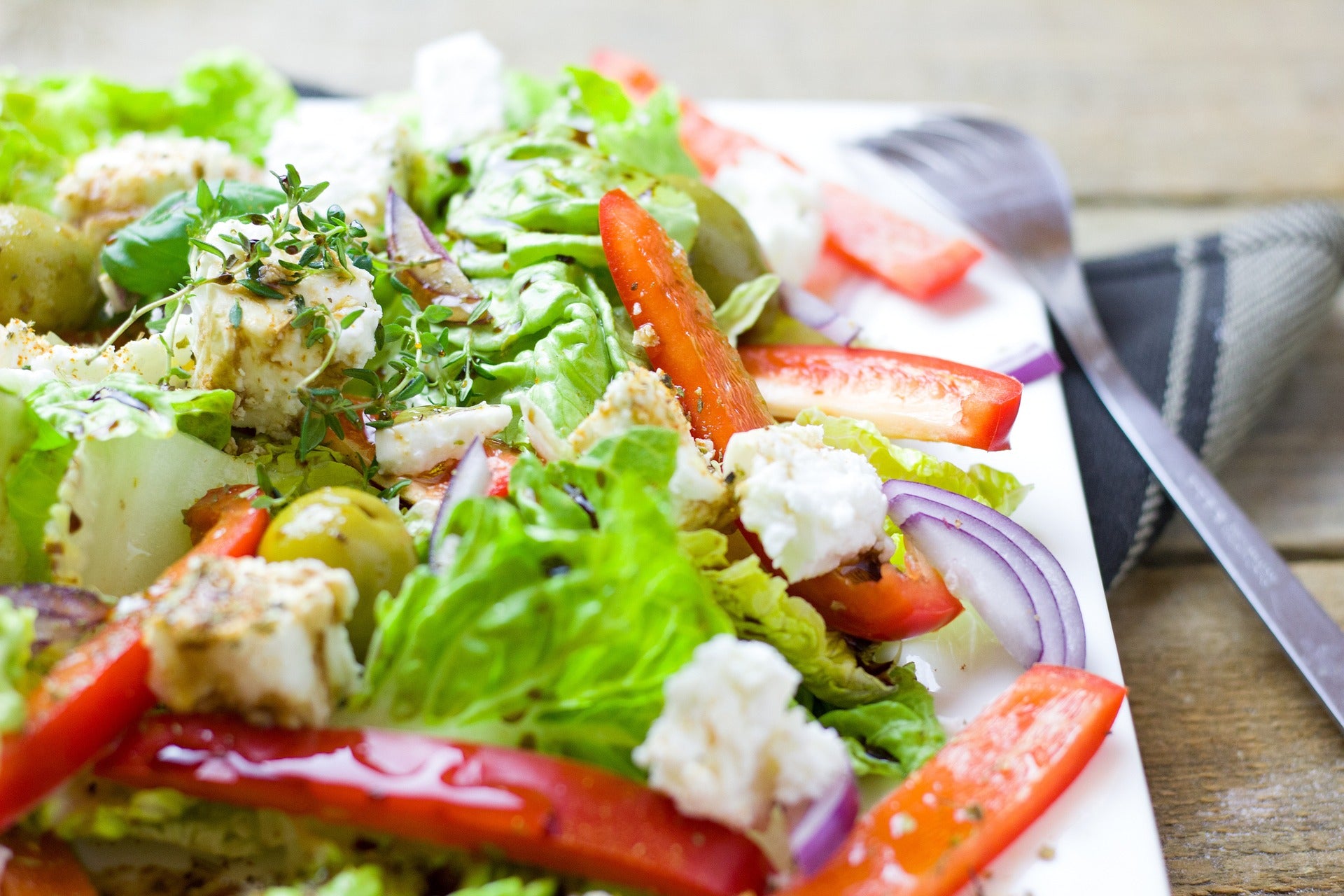 frischer griechischer Salat