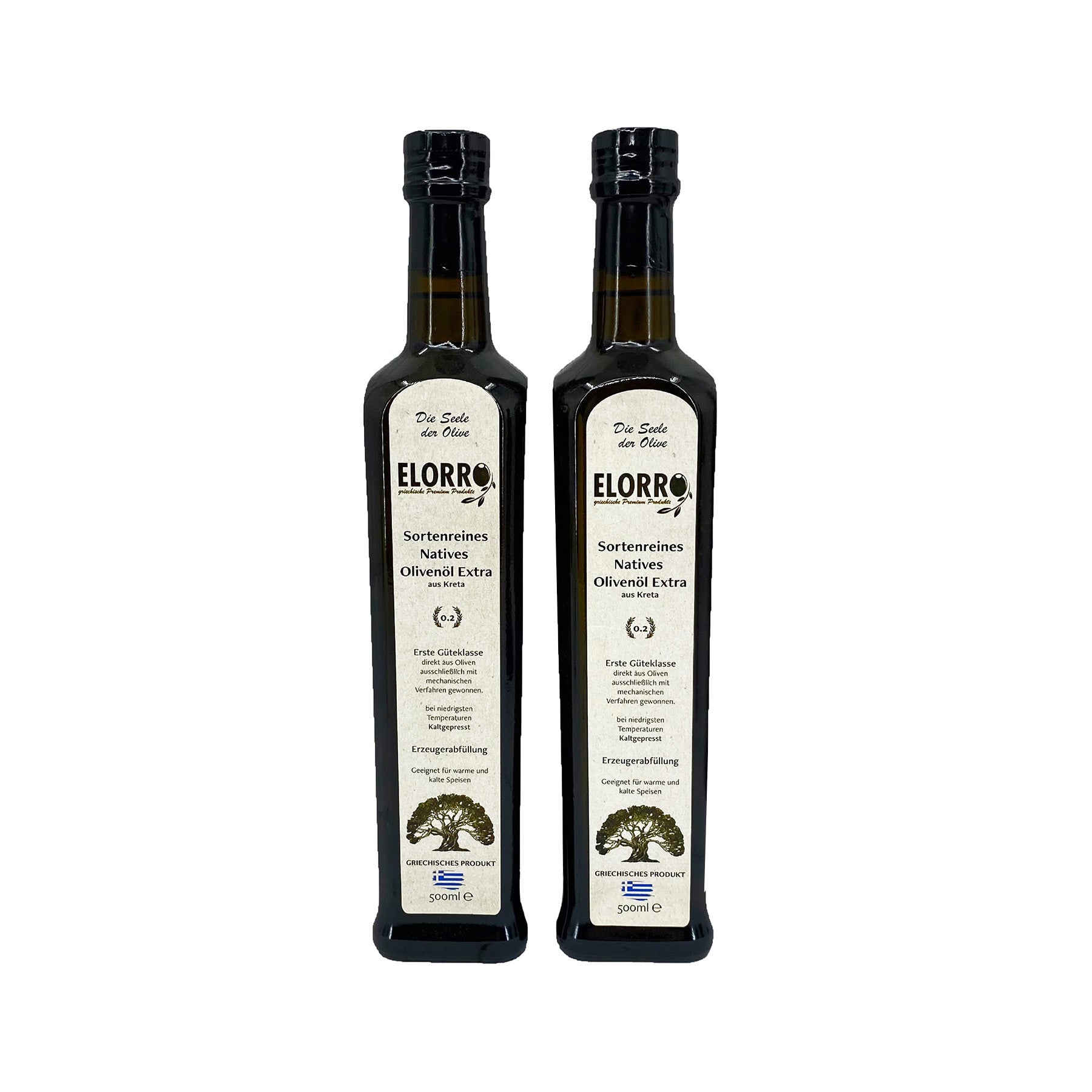 Set Olivenöl Flaschen je 500 ml